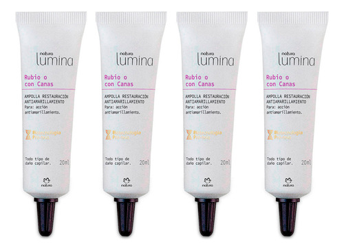 Natura Lumina Ampollas Restauración Cabello Rubio O C/ Canas