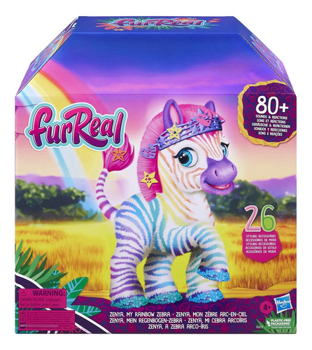 Juguete Electrónico Furreal My Rainbow Zebra Con 80+