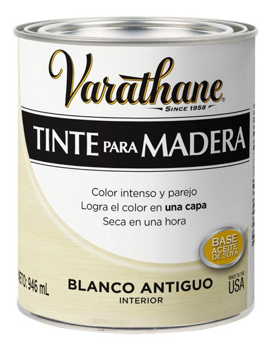 Tinte Para Madera Varathane Color Intenso Seca En 1 H 946 Ml