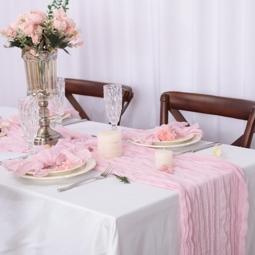 Mantel Table Runner, Tela Para Queso, Gasa, Crepé
