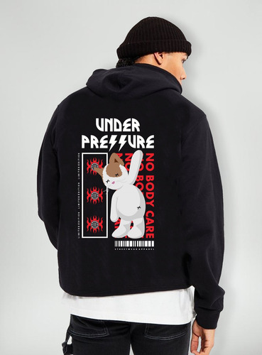 Buzo Canguro Gatito De Peluche - Street Wear Style