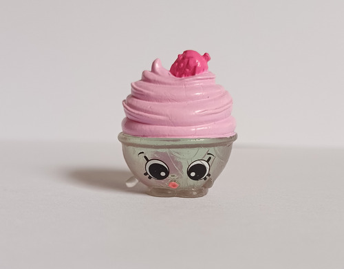 Mini Figura Shopkins Heladito De Fresa (Usado)