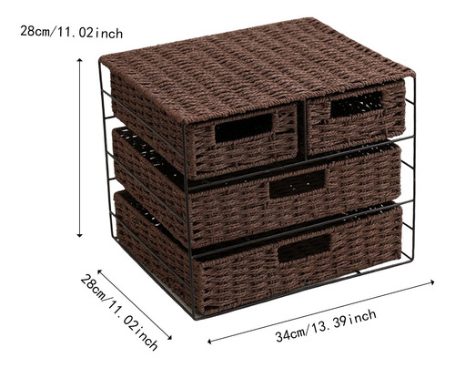 Caja De Almacenamiento De Papel Tipo De Cajón De Gran