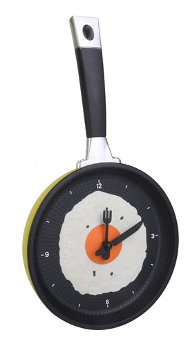 Imagen 12 de 12 de Sartén Huevo Moderno Reloj Cubiertos Cocina