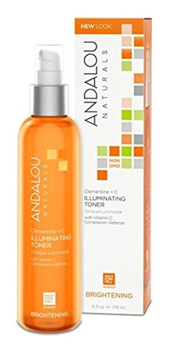 Andalou Naturals Tóner, Clementina + C Ilumin