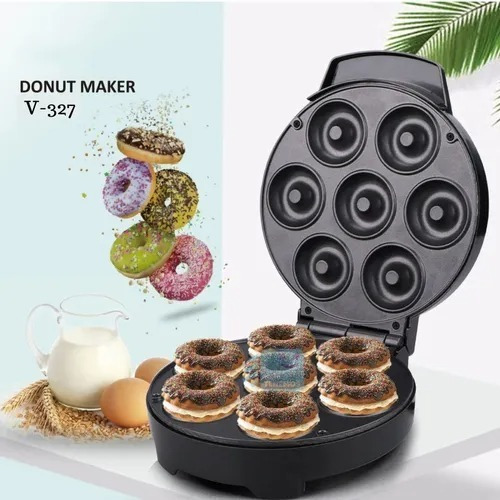 Maquina 7 Mini Donas Electrica Antiadherente En Caja