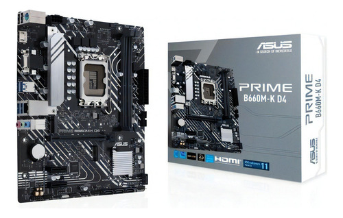 Placa-mãe Asus Prime B660m-k D4 Intel 1700 Ddr4 Microatx