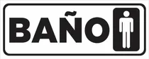 Comprar Cartel Baños Indicador De Baños Hombres 10x25 Cm 