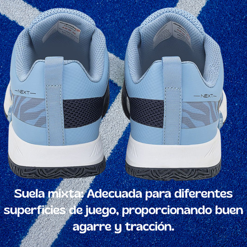 Zapatillas Bullpadel Next Hybrid Pro Azul Claro Mujer