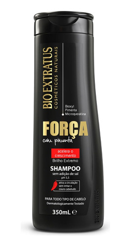 Shampoo Força Com Pimenta Bio Extratus - 350ml