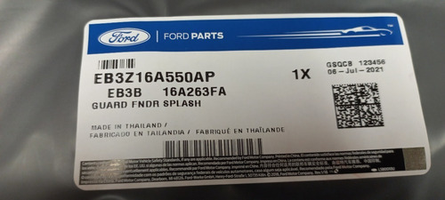 Barrero Delantero Izquierdo Adaptable Ford Ranger 12/16 Orig