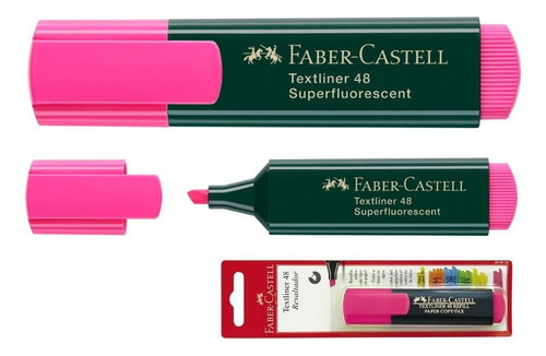 Resaltador Marcador Faber Castell T46/t48 Rosa Fluo 4/6mm