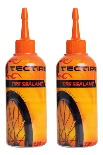 2 Líquidos Selante Pneu Bike - 120ml - Tectire Tubeless