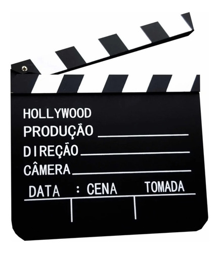 Claquete De Cinema Para Filmagem Ou Decoração You Tuber 20cm