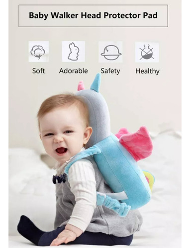 Gorro Infantil Anticaídas Con Almohada De Rana Caricatura