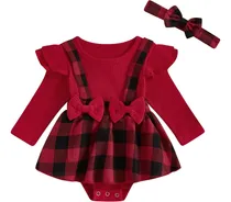 Comprar Hermoso Vestido Body Con Su Vincha Bebe