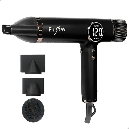 Secador De Cabelo Lizz Ionic Flow Painel Digital 2000w 220v