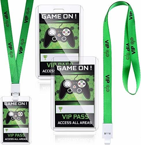 16 Piezas Video Game Vip Pass Holder Tickets Gamer Part...