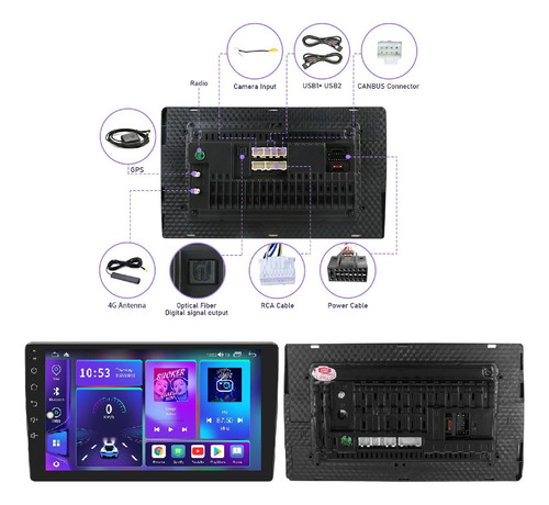 Central Multimídia Android Ford Fusion 2009-2012 2/32 10p