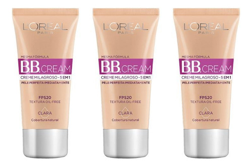 Base de maquiagem L'Oréal True Match Lumi Base loreal bb cream 30ml fps 20 clara-kit c/3un - 30mL