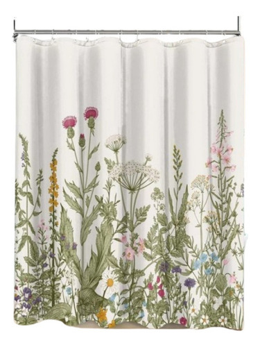 Cortina De Ducha Floral Vintage