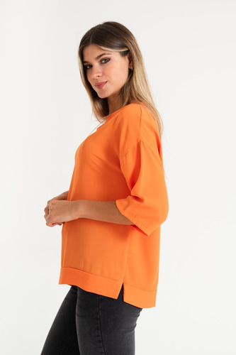 Blusa Crep Manga Ancha 3/4 Dany
