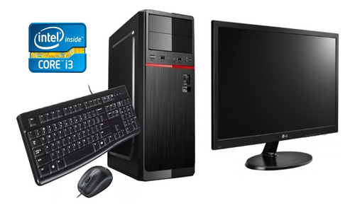 Imagen 2 de 10 de Pc Completa Core I3 Con 8gb Ram / Wifi / Monitor 19 Outlet