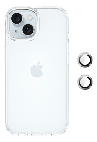 Protector Rígido iPhone 15 Plus Con Protectores De Cámara