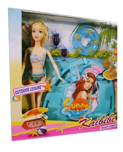 Barbie Playera Con Camping