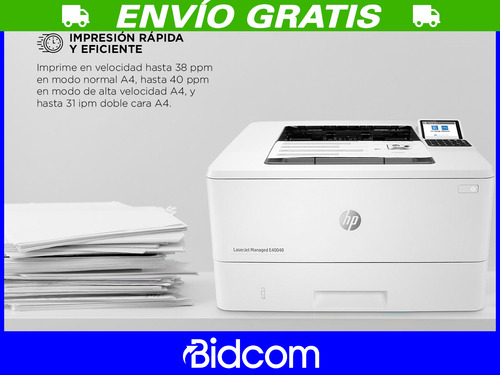 Impresora Hp Láser Mono Managed E40040dn 2 Color Blanco