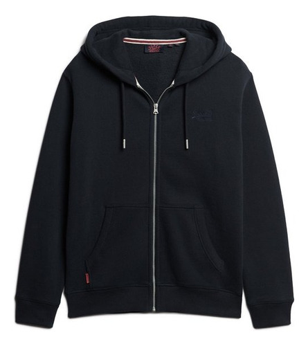 Exclusivo Poleron Con Capucha Superdry, Navy Xl