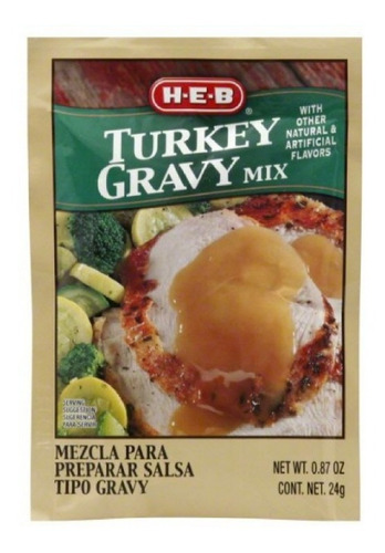 H.e.b. Turkey Gravy Mix Mezcla Para Preparar Gravy 24 Gr