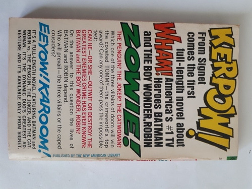 Libro Vintage D 1966 Batman Villians Of Doom Novela N Inglés (Usado)