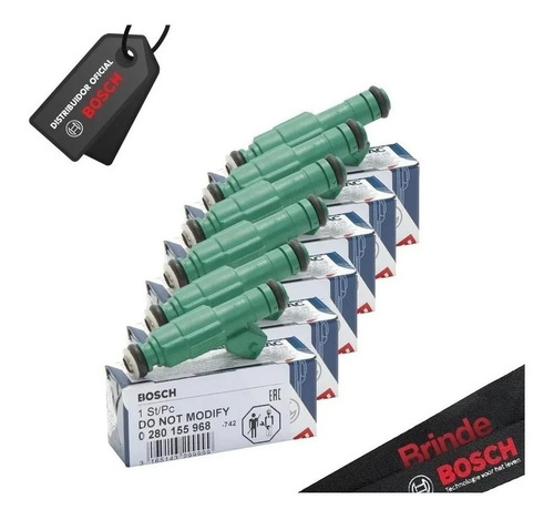 6 - Bicos Bosch 42lbs/h 0280155968 Green Giant