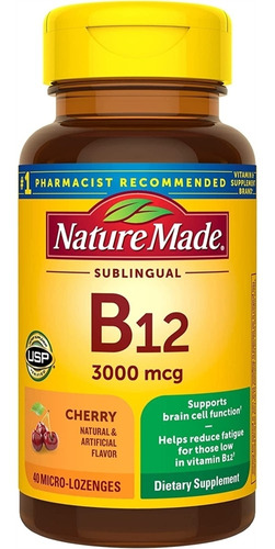 Suplemento Vitamina B12 Sublingual - Unidad a $3448