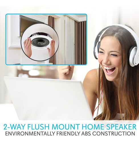 Pyle Par De 6.5 Bluetooth Montaje Empotrado En Pared Sistem