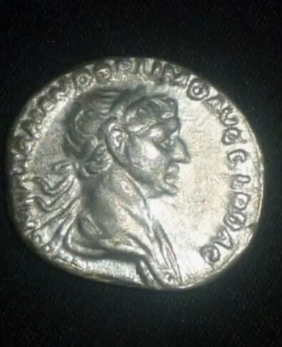 Antique,  Denario De Plata Romano, Emperador Trajano.