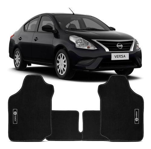 Kit Tapete Nissan Versa 2014 A 2015 Pvc Automotivo Jogo