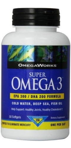 Omegaworks Super Omega 3 Cápsulas Blandas, Botellas De 50-co