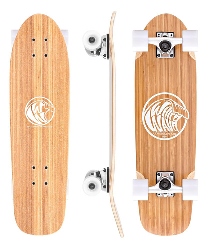 Monopatín Longboard De Bambú. Cruiser Drop Deck Long ...