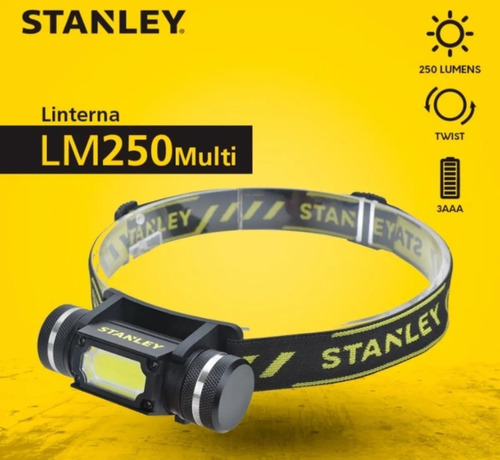 Imagen 2 de 4 de Linterna De Cabeza Stanley Frontal 250lm Ws65436 Ionlux