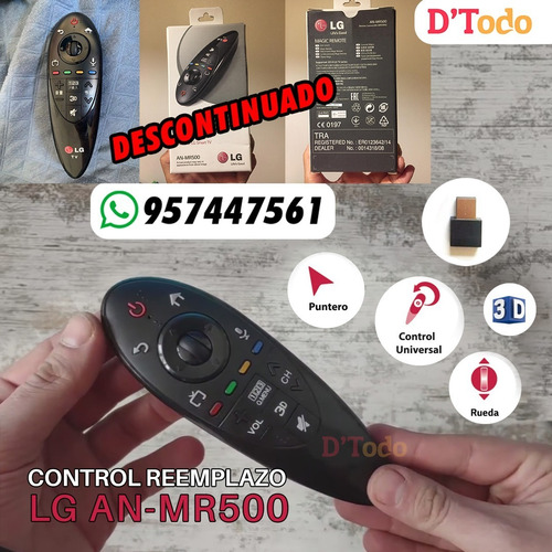 Imagen 4 de 10 de Control Magic Remote LG Anmr500 - Remplazo 2022 Con Puntero