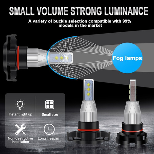 Luz Antiniebla Led H16 Para Chevy Suburban 1500 Tahoe 07-14