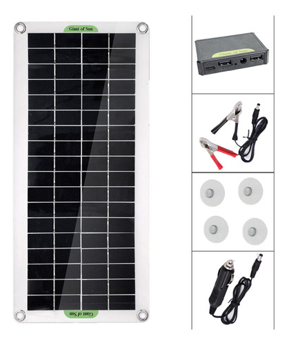 Coche De Policristal Solar Para Acampar, Viajar, Con Panel S