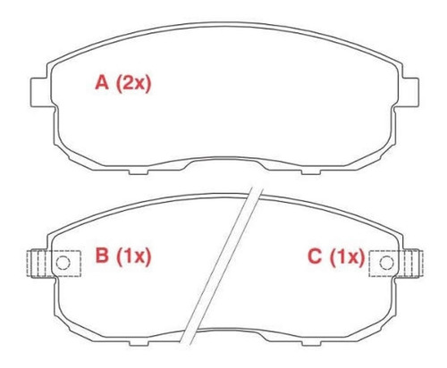 Pastilha Freio Dianteira Ceramica Sentra 2002/ Willtec Fp709