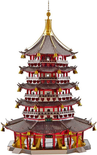 Piececool 3d Metal Model Kits-leifeng Pagoda- Famous Archite