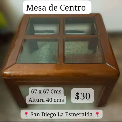 Mesa De Centro Usada