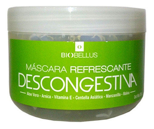 Mascarilla facial para piel normal Biobellus Refrescante y Descongetiva 500g