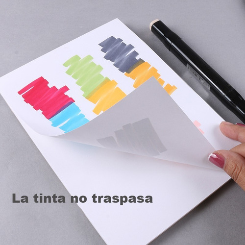 Imagen 8 de 10 de Croquera Block Para Marcador Giorgione 30hjs 110g A4 21x30