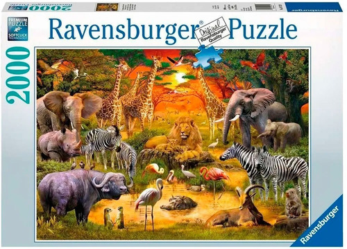 Rompecabezas 2000 Pzs Ravensburger Encuentro En El Estanque